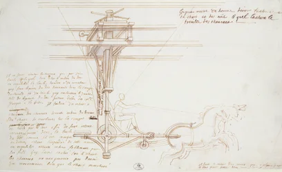Ontwerp voor de wagen van Phaeton in de opera van Lully